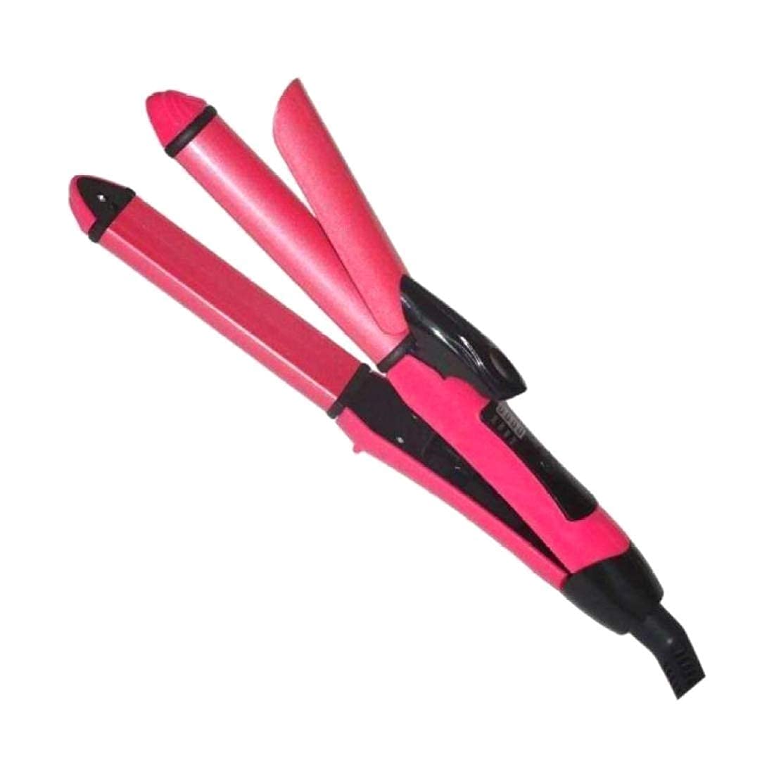 WEELZONE 2 In 1 Hair Straightener And Curler | Hair Straightening Machine, Beauty Set Of Professional Hair Straightener Hair Straightener And Hair Curler With Ceramic Plate For Women, Multicolour-image-17
