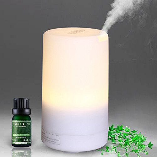 Jhua Humidificador Ultrasónico Ionizador USB Difusor de Aroma Aromaterapia humidificador de vapor con luz LED para Casa Office Yoga Spa