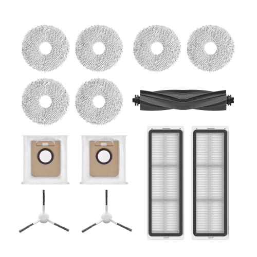 Kit Accessoires Dreame X40 Ultra Complete / L40 Ultra - 4 Serpillières, 6 Sacs, 1 Brosse Principale, 4 Latérales, 2 Filtres Kit Rechange Dreame L40 Ultra