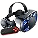 Produktbild 3D Black VR Brille Virtual Reality Headset mit Gamepad für 3D VR Filme & VR Spiele Anti Bluelight Einstellbares Pupillen-Augenpflegesystem für Android & IOS Smartphones (B)