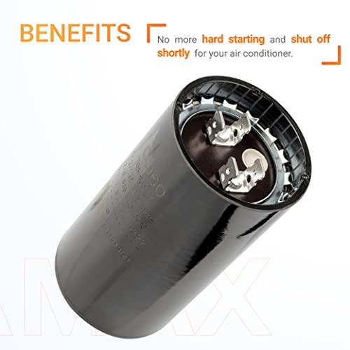 Canamax 708-850 Mfd Uf 50/60 Hz 110-125 Vac Volts Round Start Capacitor - Replacement For Ac Motor Run Or Fan Start And Cool Or Heat Pump Air Conditioner - Replaces 11028 11928 Pmj708 Pmj708A #TOP3