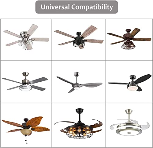 Ceiling Fan Remote Control Kit Universal Wireless Wall Switch Mountalbe Control With Receiver Fan Light Timing Speed Controller Replacement For Hunter Westinghouse Honeywell Hampton Bay Lichler Etc. #TOP6