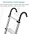 Telesladder Telesladders Multi-Purpose Extendable Ladder Telesladder Extra Tall Telescoping Ladder 7.5Ft/11.5Ft/15.5Ft/18Ft/20Ft/23Ft, Aluminum Extension Folding Ladder with Hook &