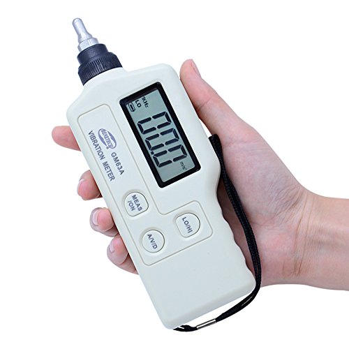 CGOLDENWALL Digitaler Vibrationssensor, tragbar, LCD-Vibrationsmesser, Vibrationsmesser, Analysegerät, Beschleunigungsgeschwindigkeitsmesser