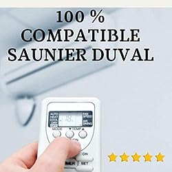 Precio Ventilador Caldera Saunier Duval Mando SAUNIER Duval - Mando a Distancia Compatible 100% con Aire Acondicionado SAUNIER Duval. Entrega en 24-48 Horas. MANDO COMPATIBLE