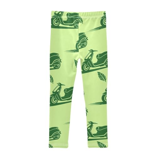 Girls' Leggings Motorcycle Plant Green Kids Yoga Tights Pants 1 Pack 23023352
