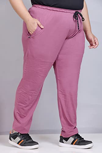 Image of CUPID Women's Cotton Track Pants Regular Fit Lounge Wear Gym Joggers Sports Trouser Night Pants for Ladies