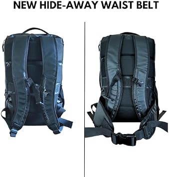 COR Surf The Island Hopper 2.0 | 34L Airline Approved Waterpoof Carry On Travel Backpack with 5-Piece Compression Packing Cube Set