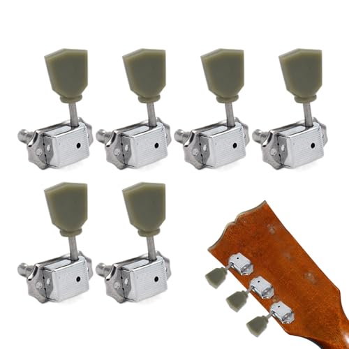 Chevilles d'accordage pour guitare électrique mécaniques de rechange pour tête 6 cordes
