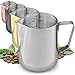 Zulay Kitchen schiumare pitcher â € “miglior montalatte steamer cup - di facile lettura creamer misure interne - schiuma fare per coffee matcha chai cappuccino latte & hot chocolate â €“acciaio inox