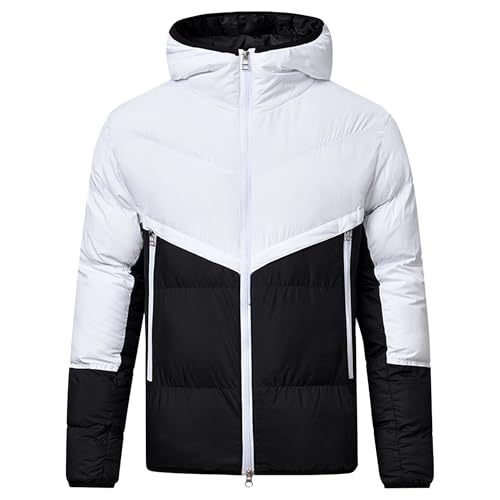 Chaqueta acolchada para hombre impermeable con capucha para invierno