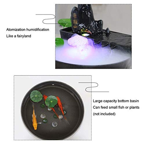 Keramische decoratieve fontein woonkamer bureau fontein met luchtbevochtiger perfect desktopcadeau - Image 6