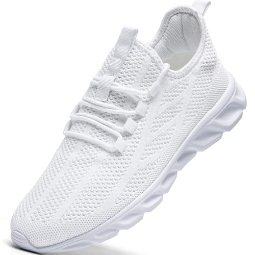 Image of WCIDFY Mens Running Shoes Mesh Breathable Tennis Shoes Lightweight Walking Sneakers Comfortable for Gym