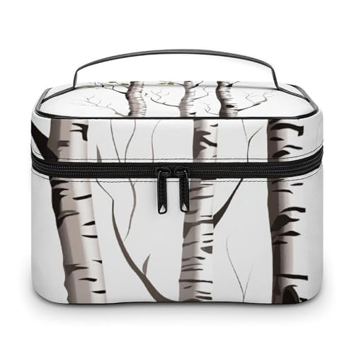 Bolsa de maquillaje para evitar desorden con compartimentos y tela impermeable