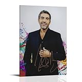 CChongjin Acteur Ary Abittan Poster dcoratif sur toile pour chambre  coucher, salon, dcoration moderne et esthtique, 60 x 90 cm, style cadre