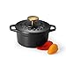 Produktbild ProCook Gusseisen Mini Bratentopf - rund - emailliert - - 12 cm - 0,6 l Volumen - Backofenform - klein - Schmortopf - Serviertopf