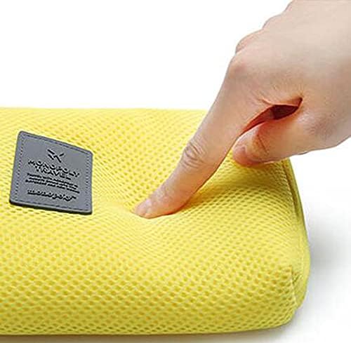 Soft Gadget Bag Small Travel Case Cable Organiser,Electronics Pouch,Portable Cable Bag for Power Bank,Earphone,Hard Disk,Lipsticks,Brush-Navy-Small