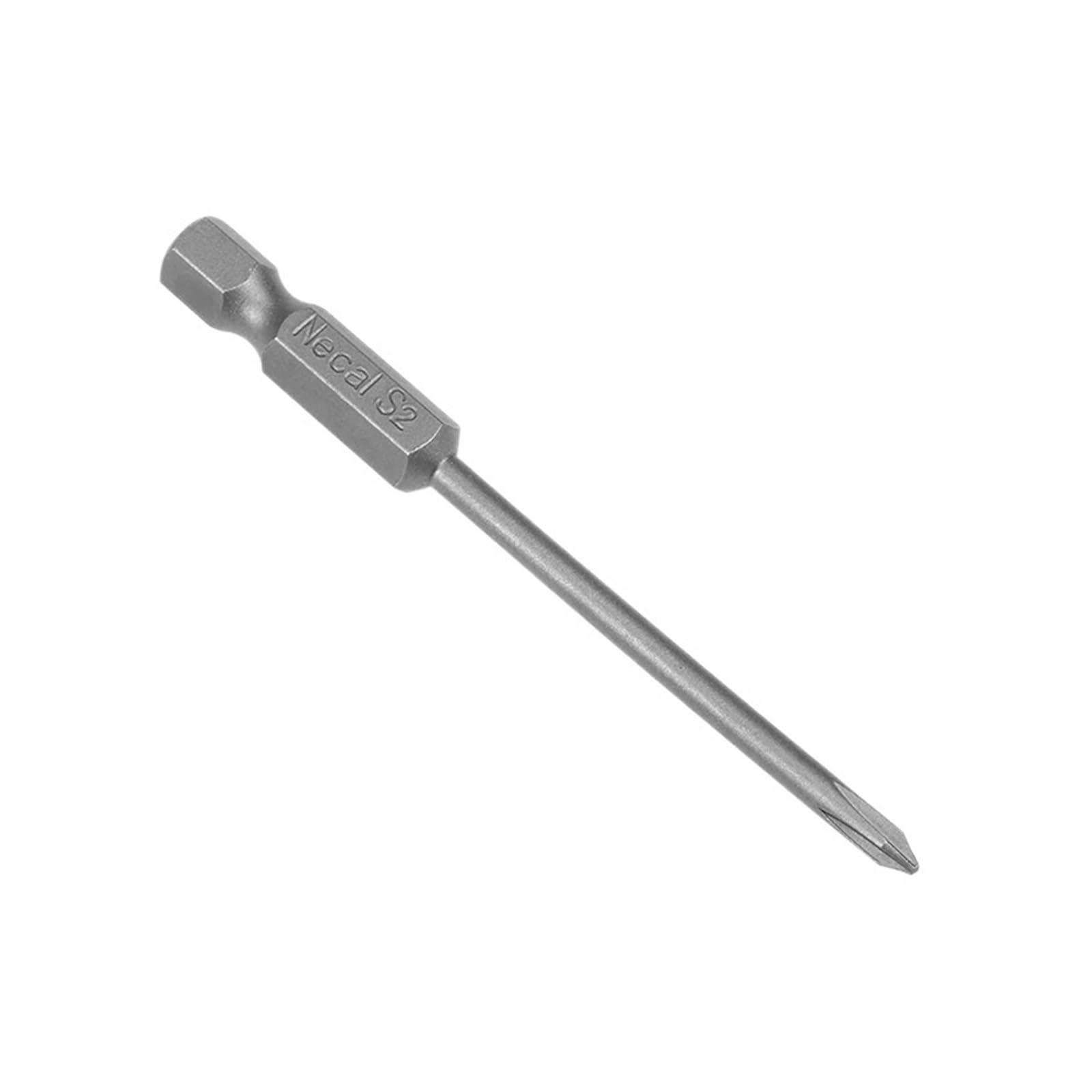 10 szt. Końcówek do wkrętaków 75mm PH0 Magnetycznych 1/4" | Konstrukcja magnetyczna, odpowiednia długość 75 mm