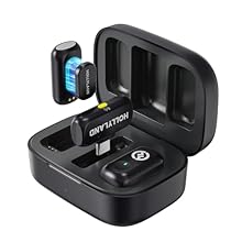 48kHz/24-bit Studio-Grade Wireless Microphone: Handles sudden 120dB SPL noises without distortion, capturing crisp highs and deep lows—ideal for vloggers, streamers, and creators using a mini microphone for cinematic audio. 3-Level Intelligent Noise ...