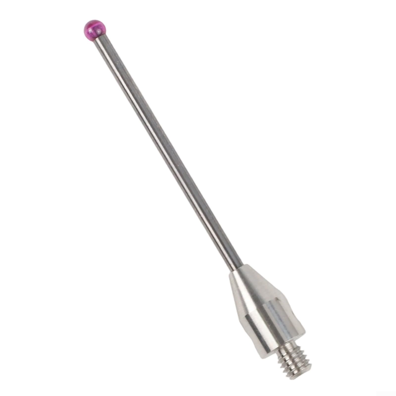 CMM A-5003-3680 Stylet de sonde tactile avec filetage M 4, pointe en corindon rouge de 3 mm, recharge en céramique de 50 mm de long, remplacement pour machines-outils CMM et métrologie CNC
