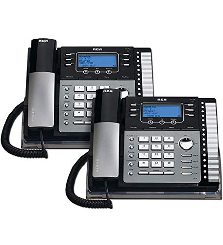 RCA 25424RE1 4-Line Expandable Phone System for Home / Office Desk - Base