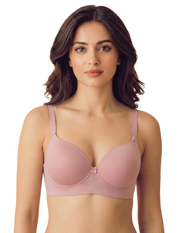 tweens Polyamide Maximiser Push-Up Bonded Bra (Level-2 Padding) | 3/4th Coverage | Level-2 Padding | Soft Polyamide | Wire-Free | No Elastic at Bottom Band and Side Wings | Pack of 1|-picture-31