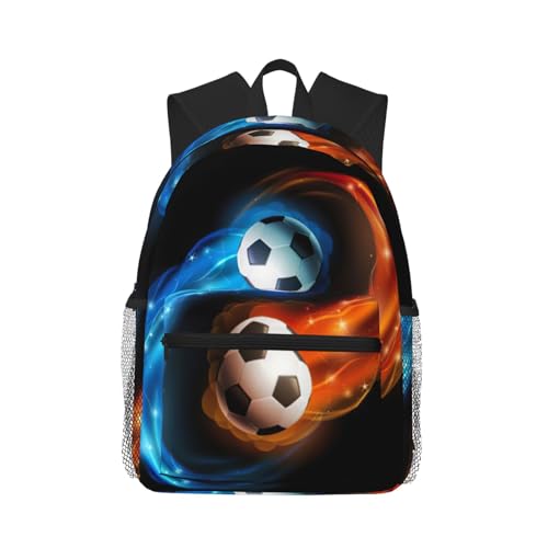 Sac à dos ordinateur 15,7 pouces EdWal noir à motif football