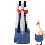Diapers for Ducks - Washable Chicken Diaper | Washable Pet Chicken Diapers, Adjustable Duckling Clothes with Bow Tie for Poultry