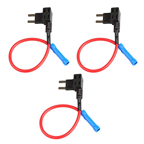 Electop 12V Car Add-A-Circuit Fuse Tap Adapter Mini Atm Apm Blade Fuse Holder 3 Pack #TOP1