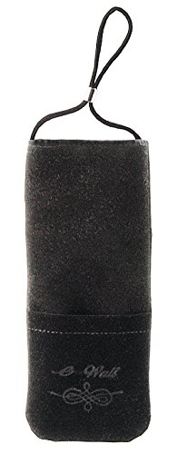Preisvergleich Produktbild E-Wall Handytasche "Classic" schwarz Samt mit Silberfaden