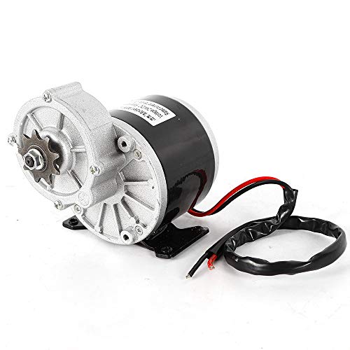Gear Reduction, 24V 350W Electric Motor with 9 Tooth Sprocket, 300 RPM Electric Reduction Motor for Scooter Go Kart Bicycle