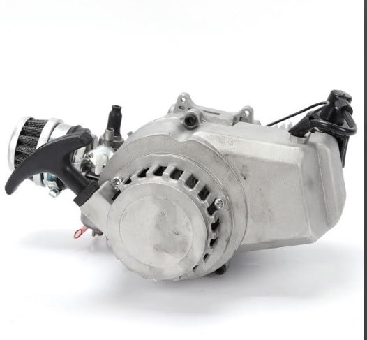 ZUANYAN 49cc 2-Stroke Engine Motor Bike Four ATV, Aluminum Engine Motor Pull Start Suitable for Pocket Mini Off-Road 4wd 49cc Motor
