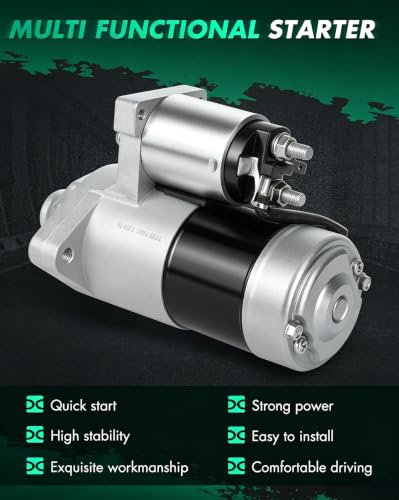 Image of SCITOO Motor Starter for SMT0124 Starters Fit for Chevrolet for Tracker 1999-2002, for Suzuki for Grand Vitara 1999-2005, for Suzuki for Vitara 1999-2002, for Suzuki for XL-7 2002-2005