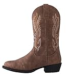 Canyon Trails Mens Classic Durable Pointed Toe Embroidered Western Rodeo Cowboy Boots (Brown, numeric_11)