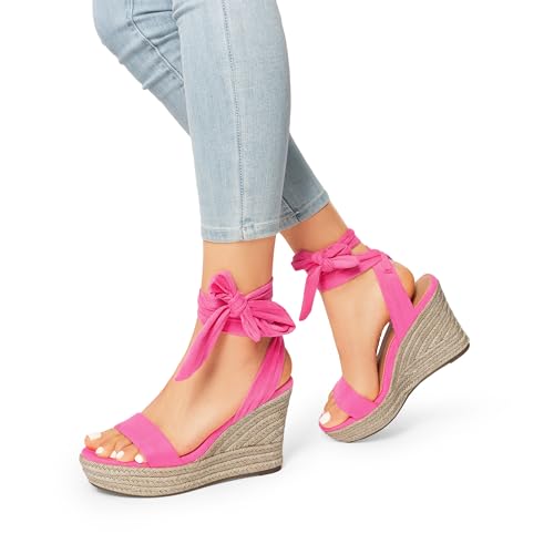 Image of DREAM PAIRS Women's Espadrille Wedge Sandals