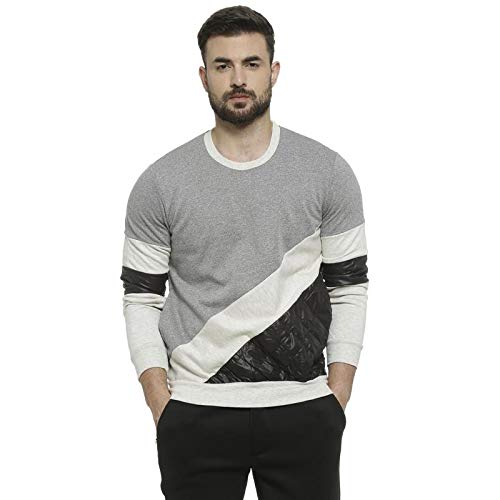 campus sutra full sleeve solid men sweatshirt