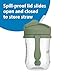 Dr. Brown's Milestones Baby's First Straw Cup, Training Cup with Weighted Straw, 9 oz/270 mL, BPA-free, 6m+, Coral/Olive Green, 2-Pack