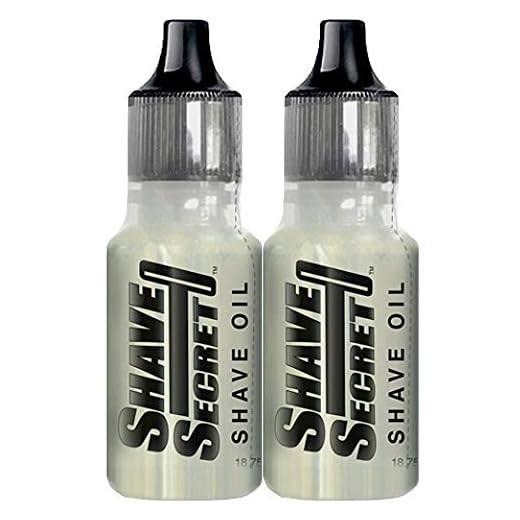 SHAVE SECRET SHAVING OIL- THE BEST SHAVE EVER! 18.75ML(2 Pack)