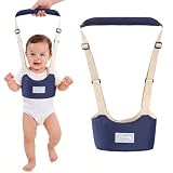 WUMZIRA Bretelle Primi Passi per Bambini, Cintura di Sicurezza Regolabile per Imparare a Camminare, Assistente Camminata Traspirante 4 Stagioni, Design Ergonomico con Simpatico Coniglio, Blu Navy