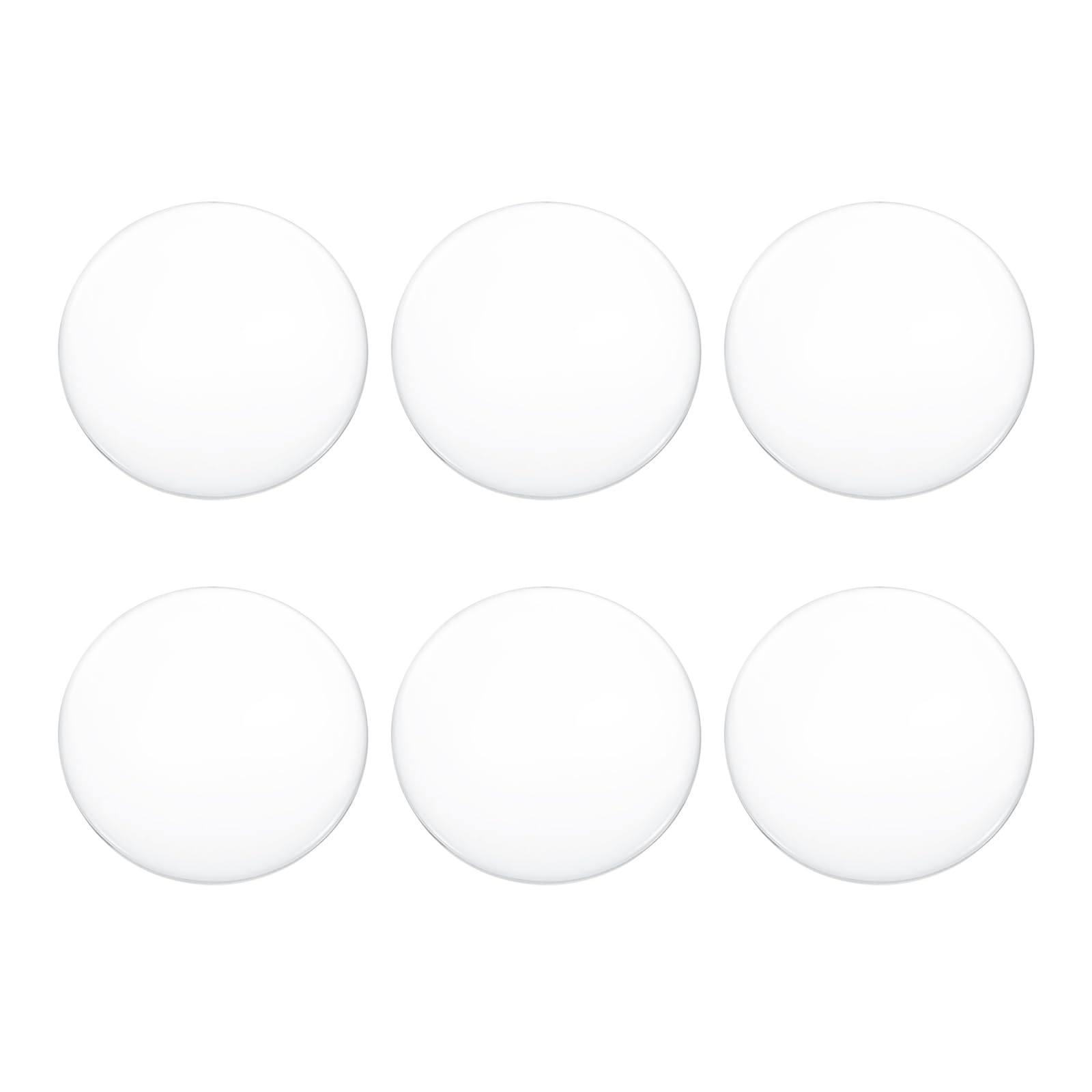 PATIKIL 6 Pack Biconvex Lens, 5cm Dia. 15cm Focal Length Optical Lenses Magnifier Glass Double Convex for DIY Office Desk Home Science Experiment Telescope Lab Laser Optics