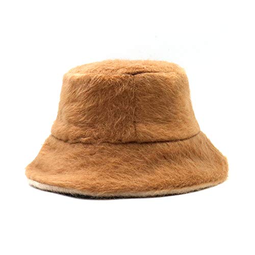 Casquette chapeau double face hivernal épais couleur unie