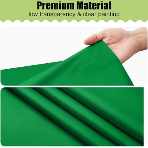 Image of Smiry Disposable Table Cloth 3 Pack, 84 Inch Round Waterproof Plastic Tablecloth, Decorative Round Table Covers for Party, Birthday, Picnic, Green