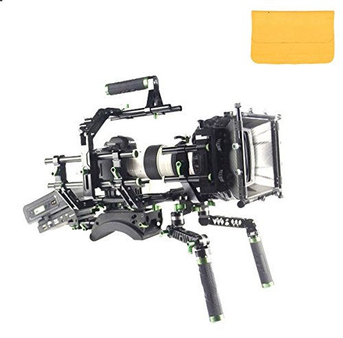 Support vidéo DSLR 15 mm GOWE avec fixation d'épaule en V stable