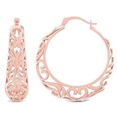Rose Gold Round Filigree