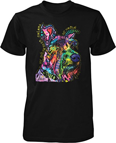 NOFO Clothing Co My Schnauzer Colors My World Men's T-Shirt, XL Black