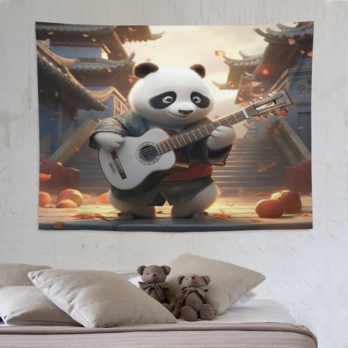 Tapisserie murale panda esthétique pour créer un coin de lecture apaisant