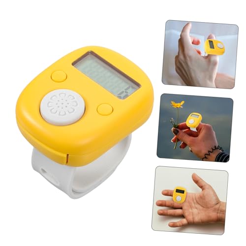 INOOMP 2 Peças Contador Anel Digital Clicker Contador Portátil Contador De Voltas Para Caminhar Cont