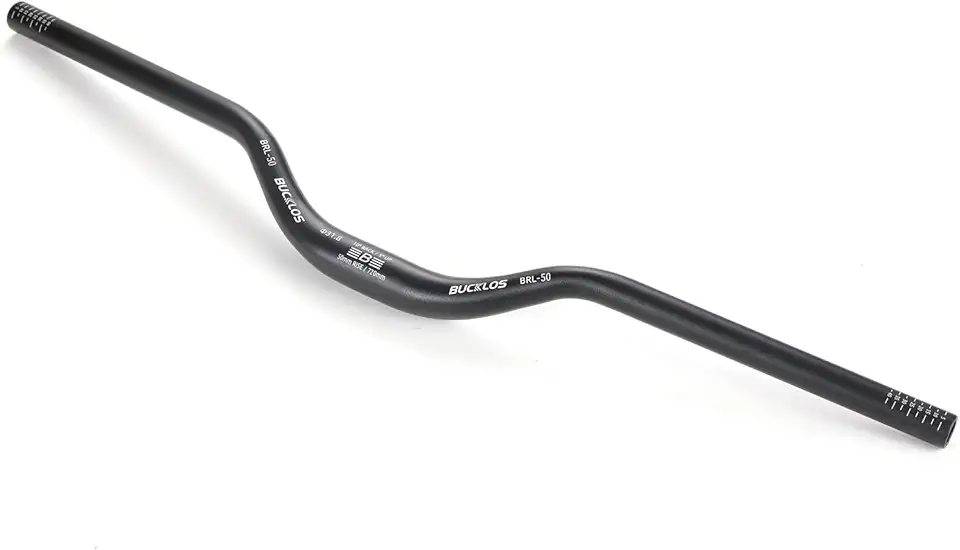 BUCKLOS guidão de mountain bike mtb 25,4/31,8 mm - 20/30/50/90/100/120/160 mm guiador de liga de alumínio rise mtb - guidão de elevação de bicicleta extra longo de 720/780 mm para corridas