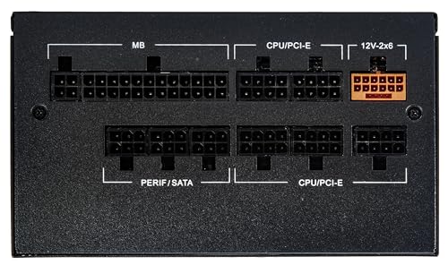 Rosewill VMG 850W 80+ Gold, ATX 3.0 & 3.1 Compatible, Full Modular Low-Noise Power Supply, PCIe 5.1 12V-2x6 Connector, 100% Japanese Electrolytic Capacitor, 120mm FDB Silent Fan - 5 Year Warranty image 6