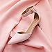 DREAM PAIRS Kitten Heel Low Heel for Women Closed Pointed Toe Pumps Wedding Party Sexy Dress Shoes Lowpointed,Size 9,Pink/Suede,LOWPOINTED